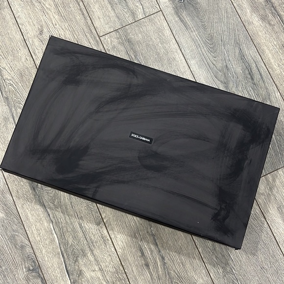 • Dolce and Gabbana • Block Heel Knee High Suede Leather Boots Black 38.5 Womens - Picture 6 of 6